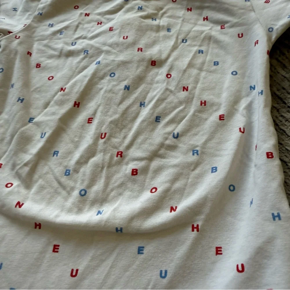 Tinycottons Pima Cotton Letter Print Short Sleeve‎ Bodysuit 12-18M